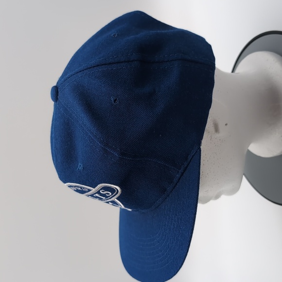 NFL| NWOT Vintage NLF Indianapolis Colts Blue Sports Cap Snap Back Green Brim - Picture 5 of 12